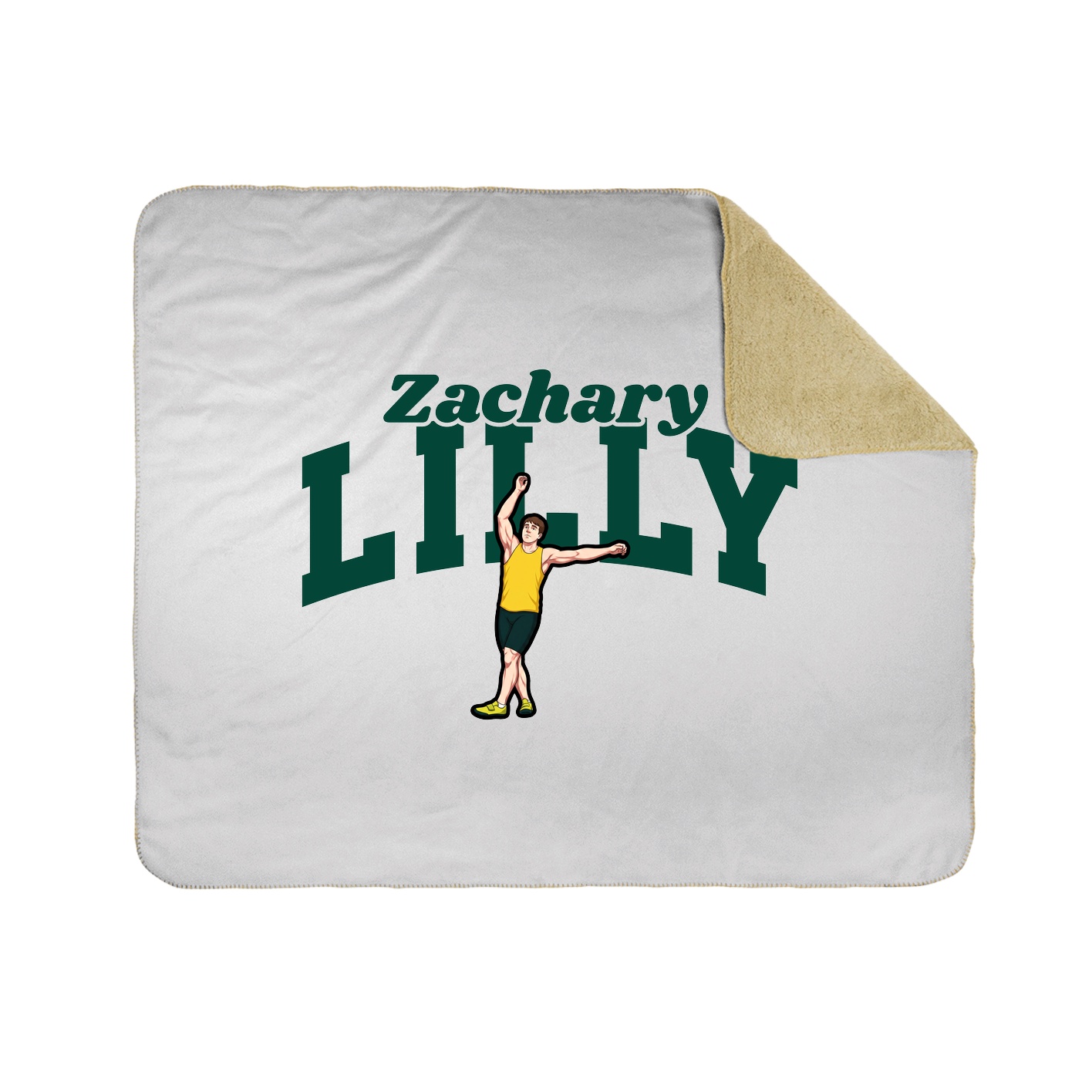 Throw Blanket — Signature Arch in White