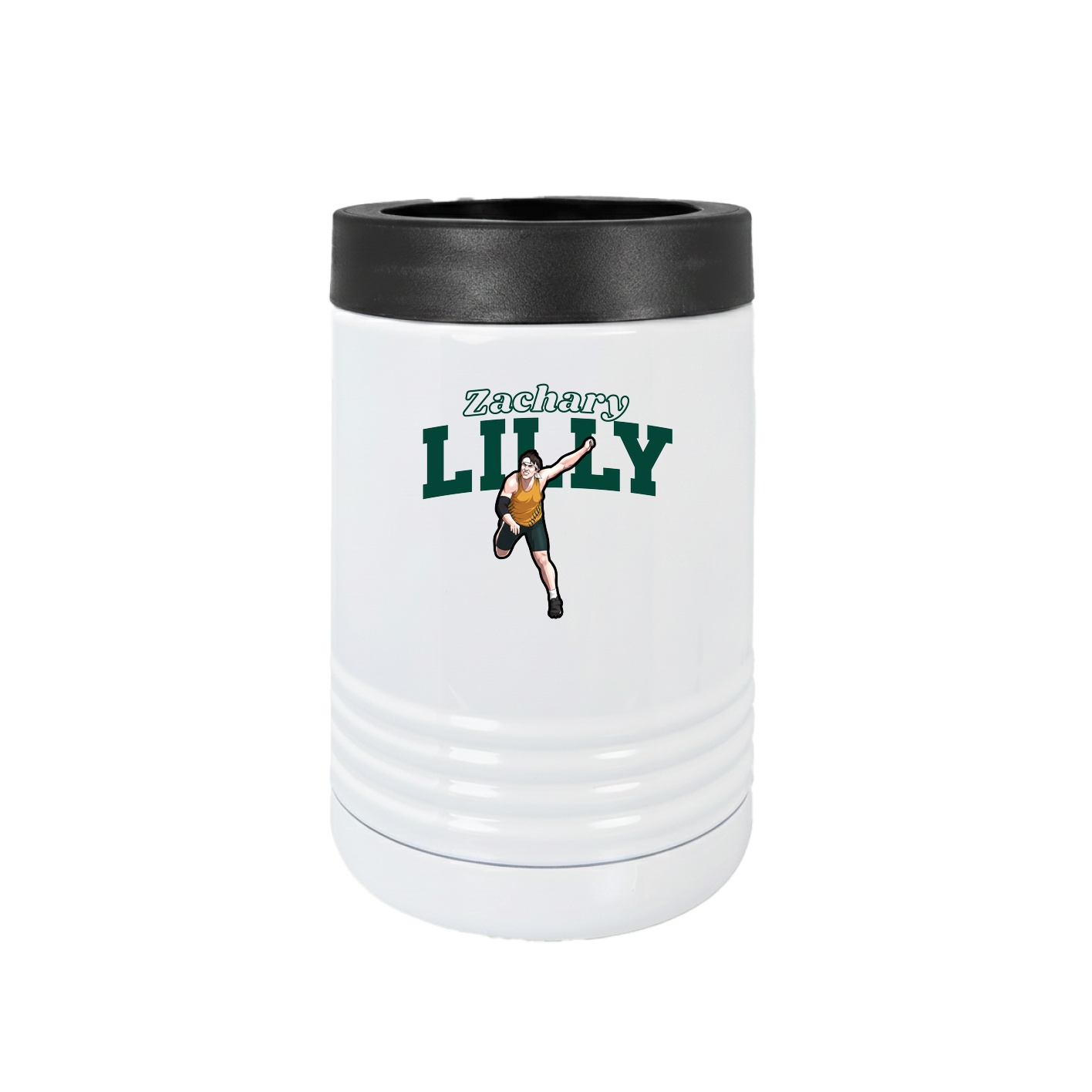 Beverage Holder — Name Arch in White