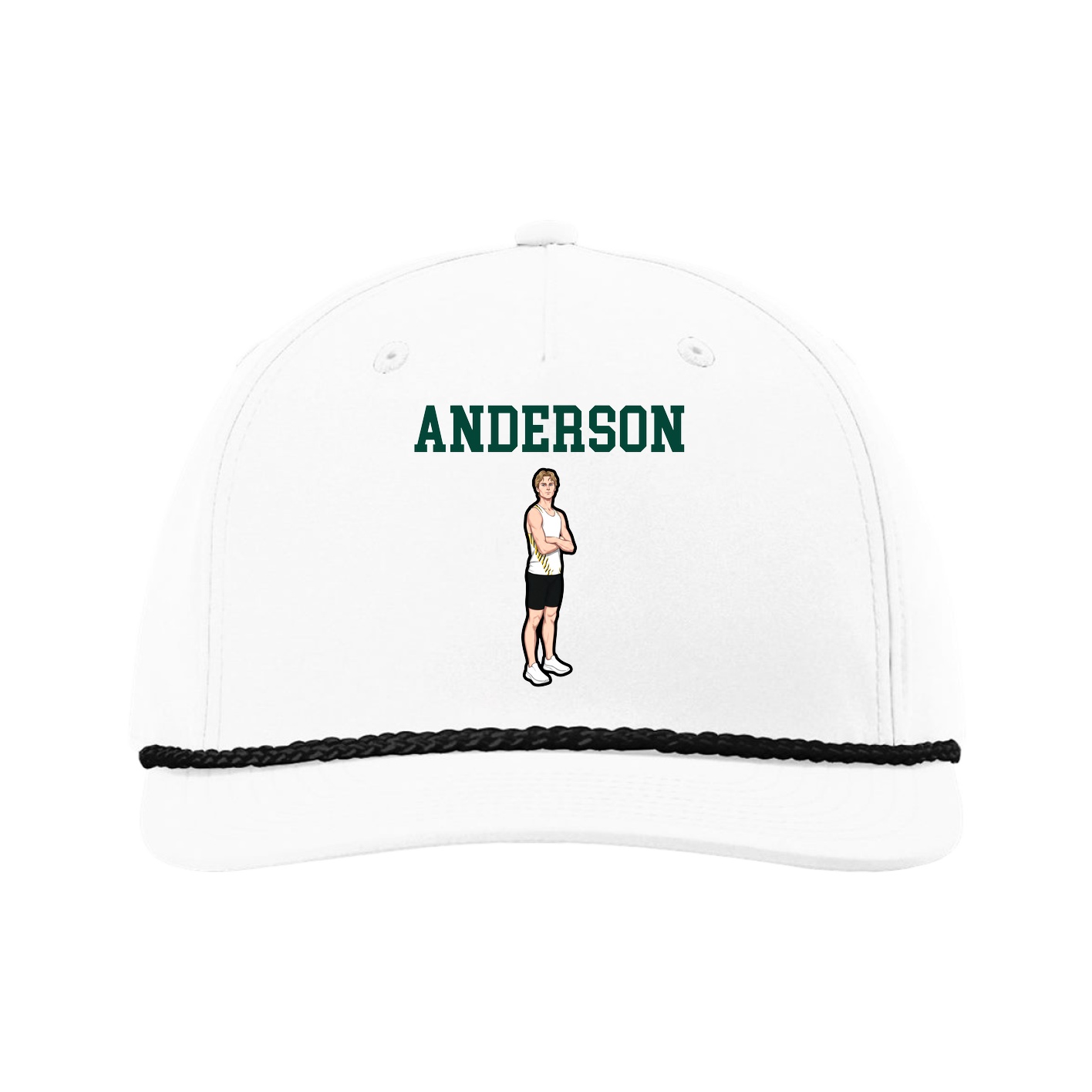Five-Panel Classic Rope Cap — Shirsey in White