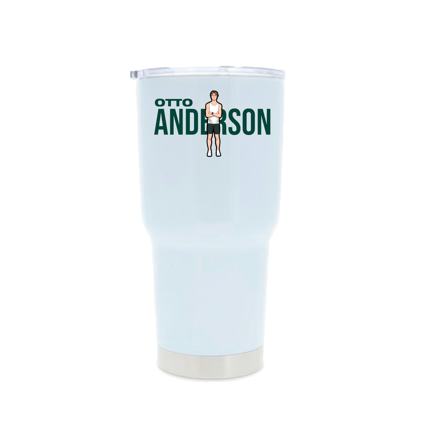 30oz Stainless Steel Tumbler — Player Name in White