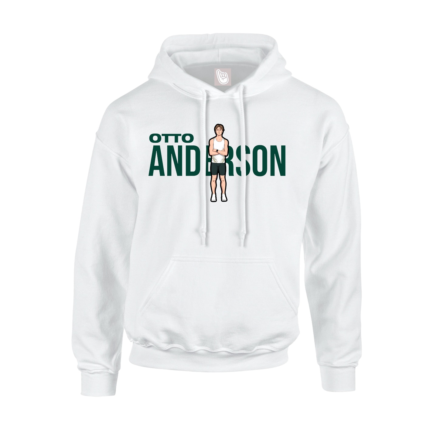Youth Hoodie — Player Name in White
