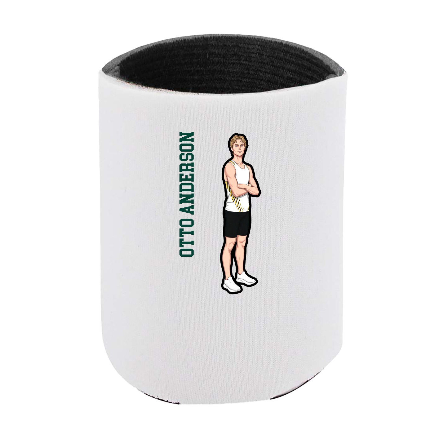 Can Holder — Name Vertical in White
