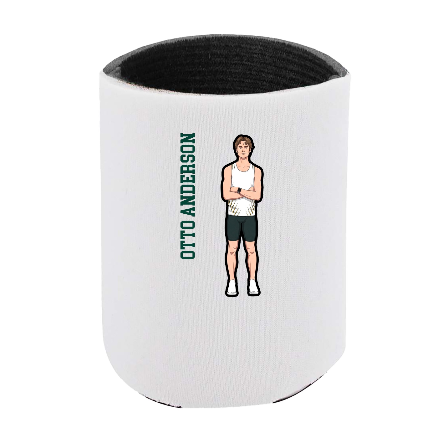 Can Holder — Name Vertical in White