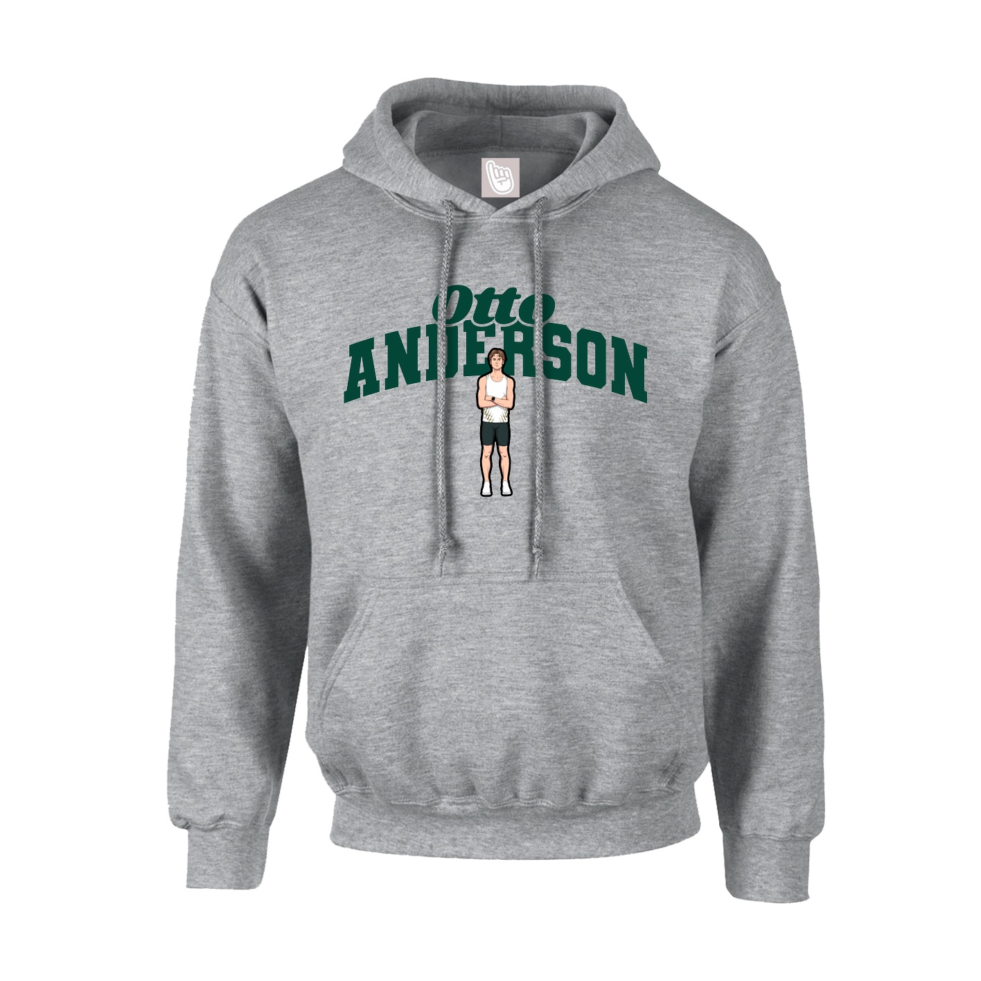 Hoodie — Signature Arch in Grey