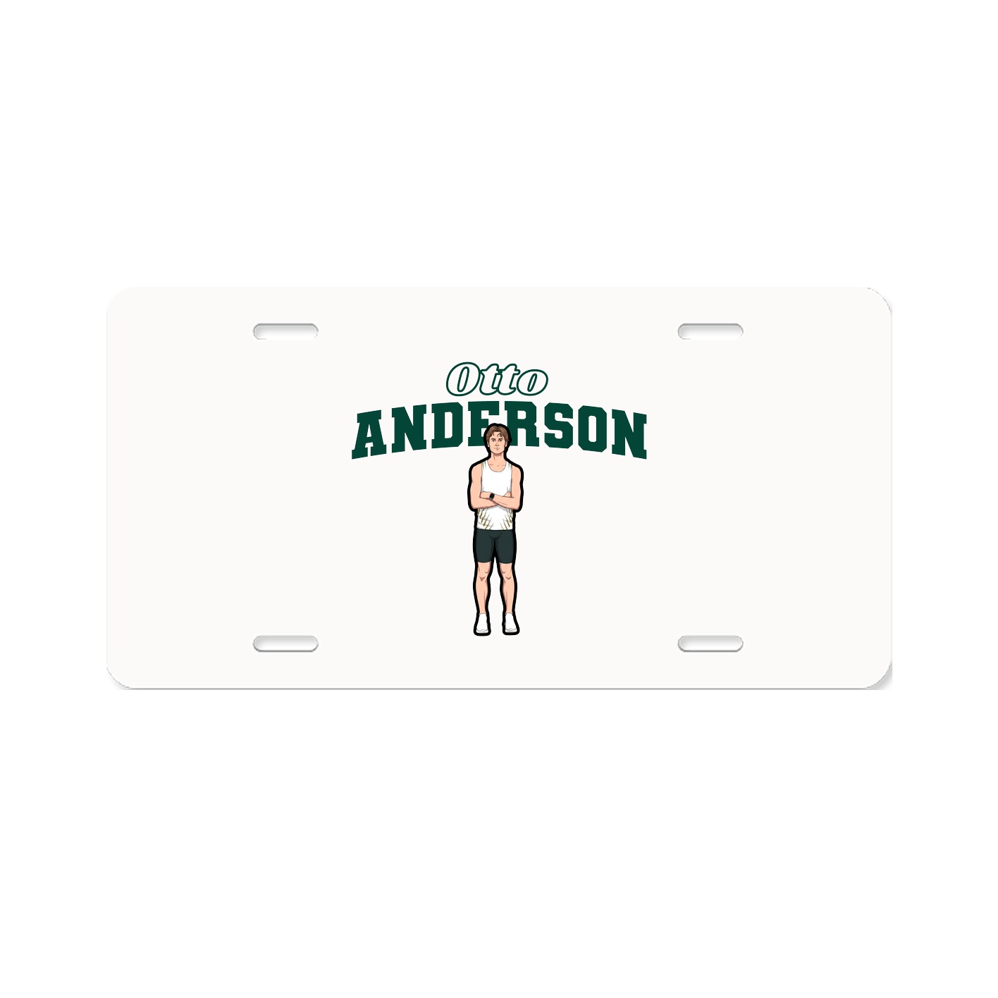 License Plate — Name Arch in Classic