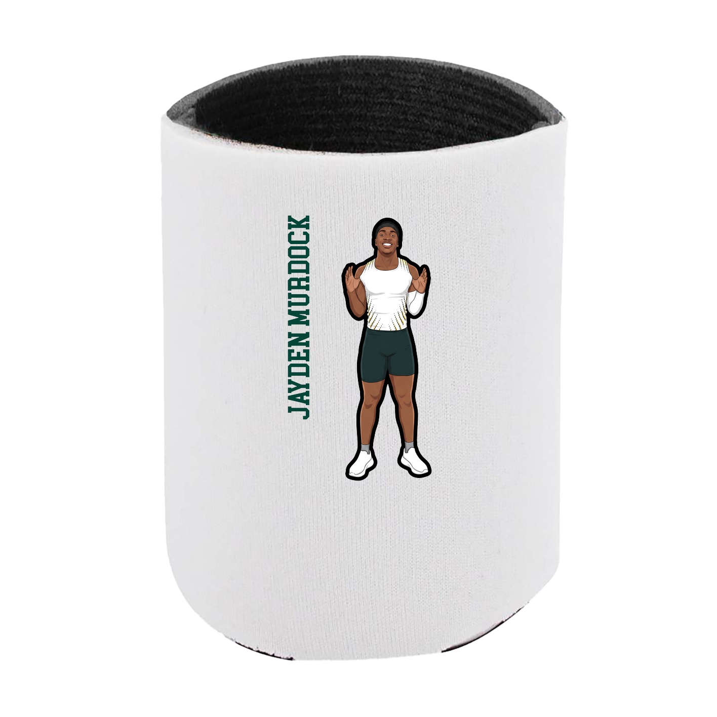 Can Holder — Name Vertical in White