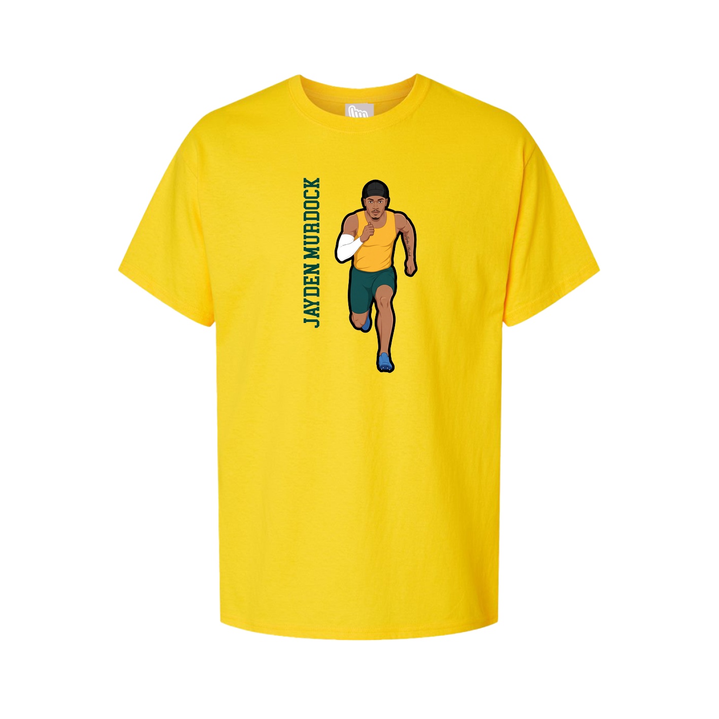 Tee — Name Vertical in Gold
