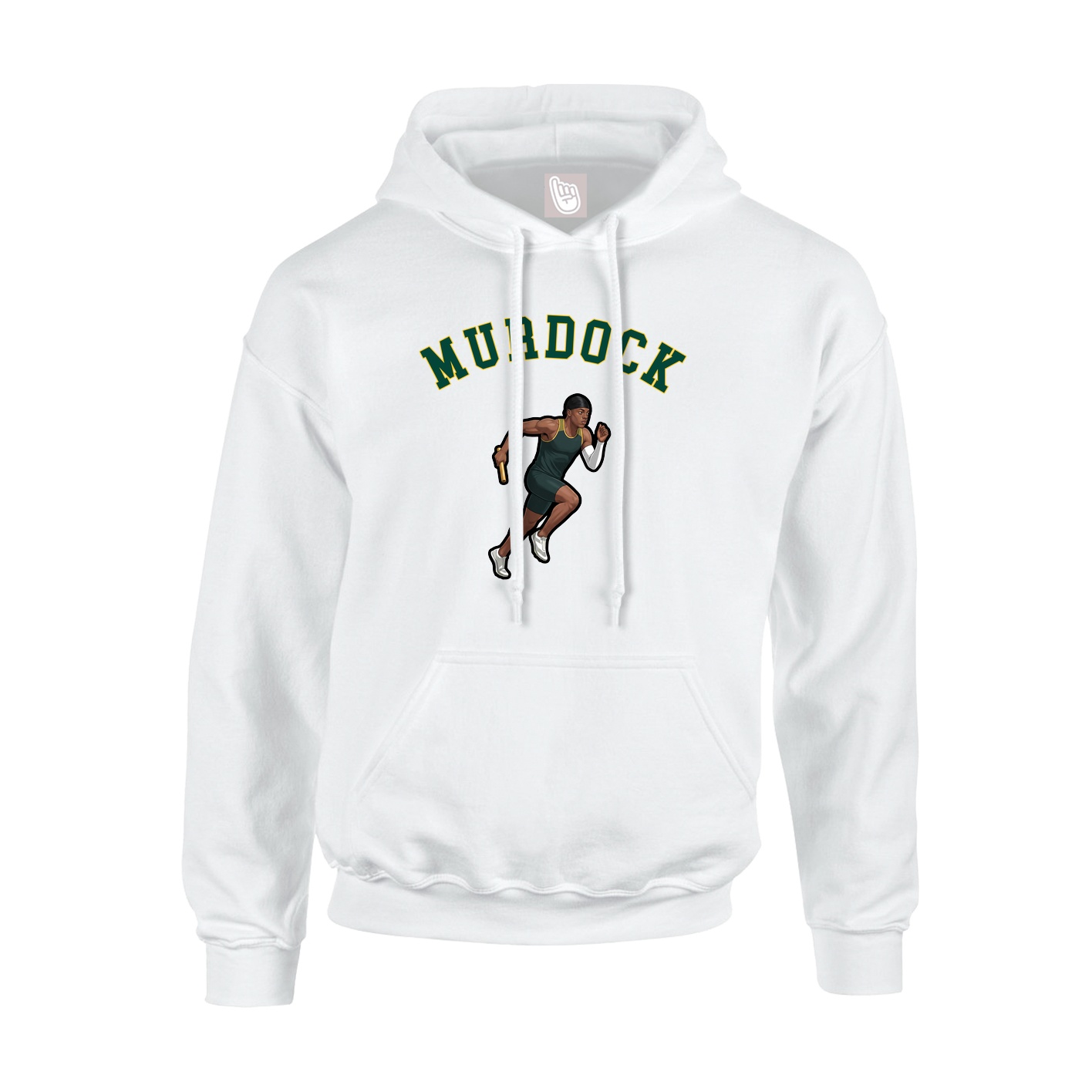 Youth Hoodie — Shirsey Arch in White