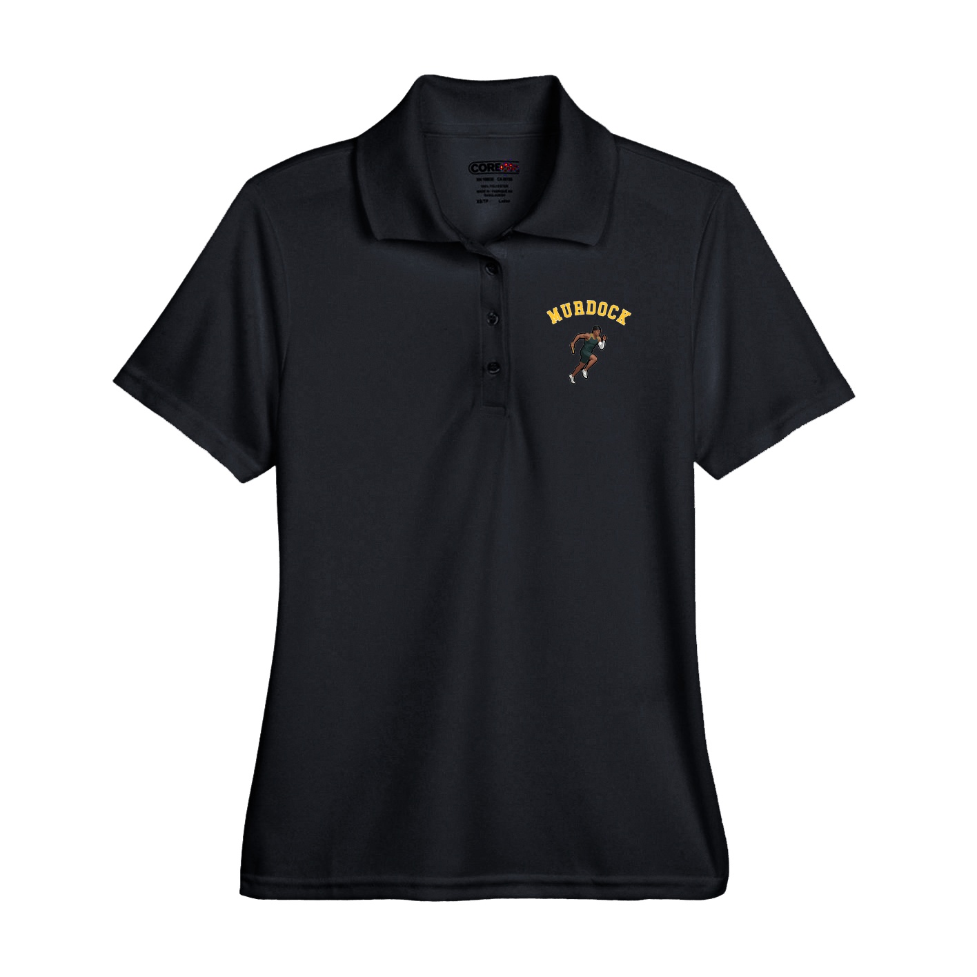 Performance Polo — Shirsey Arch in Black