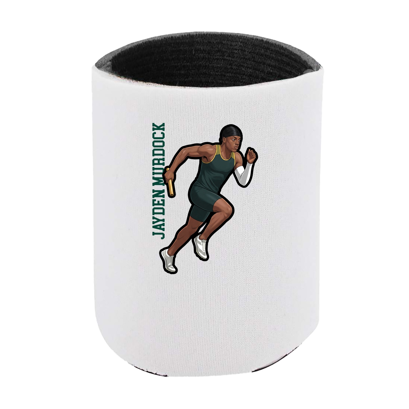 Can Holder — Name Vertical in White