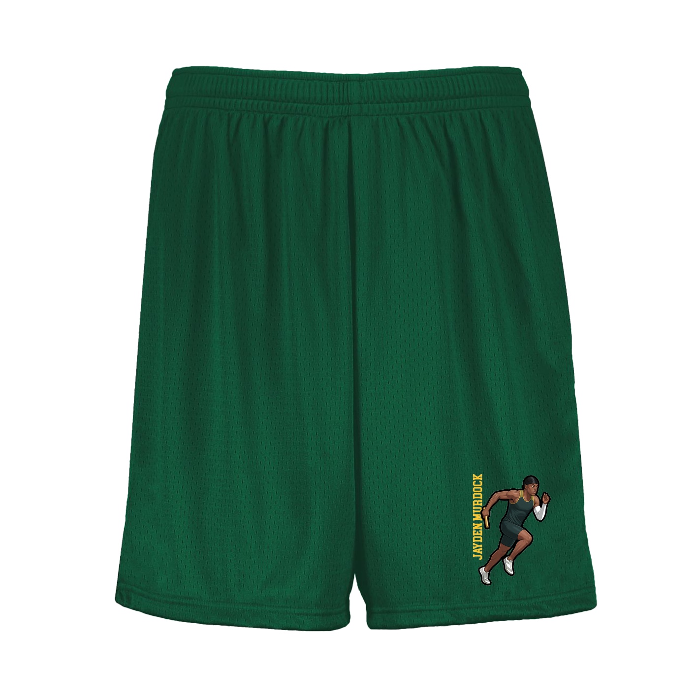 Shorts — Name Vertical in Green