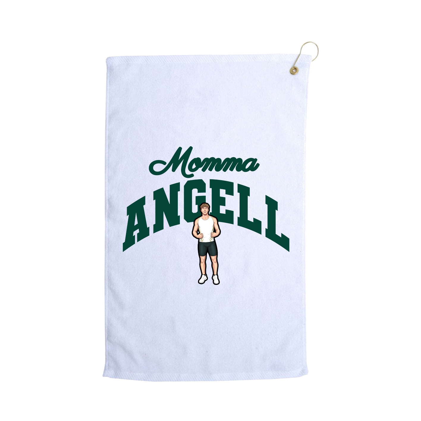 Golf Towel — Mothers Day Arch in White