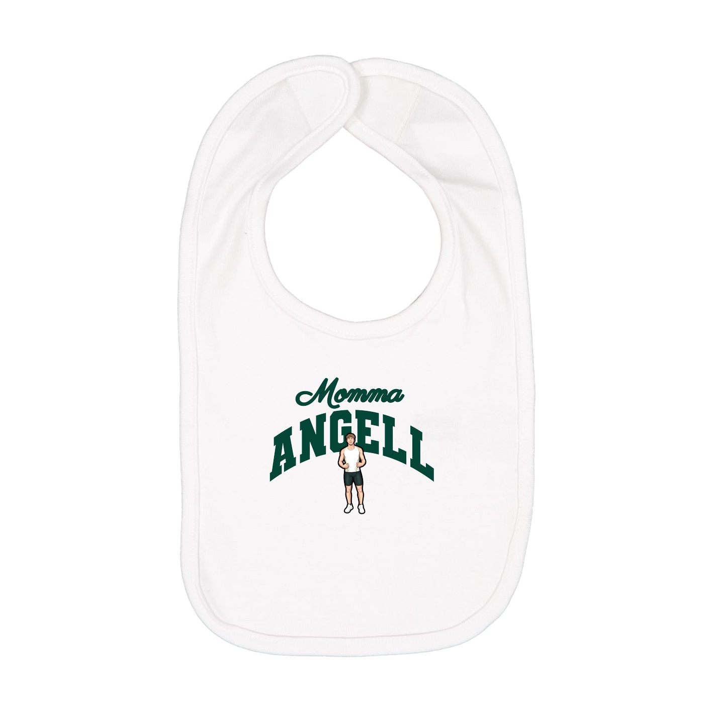Infant Bib — Mothers Day Arch in White