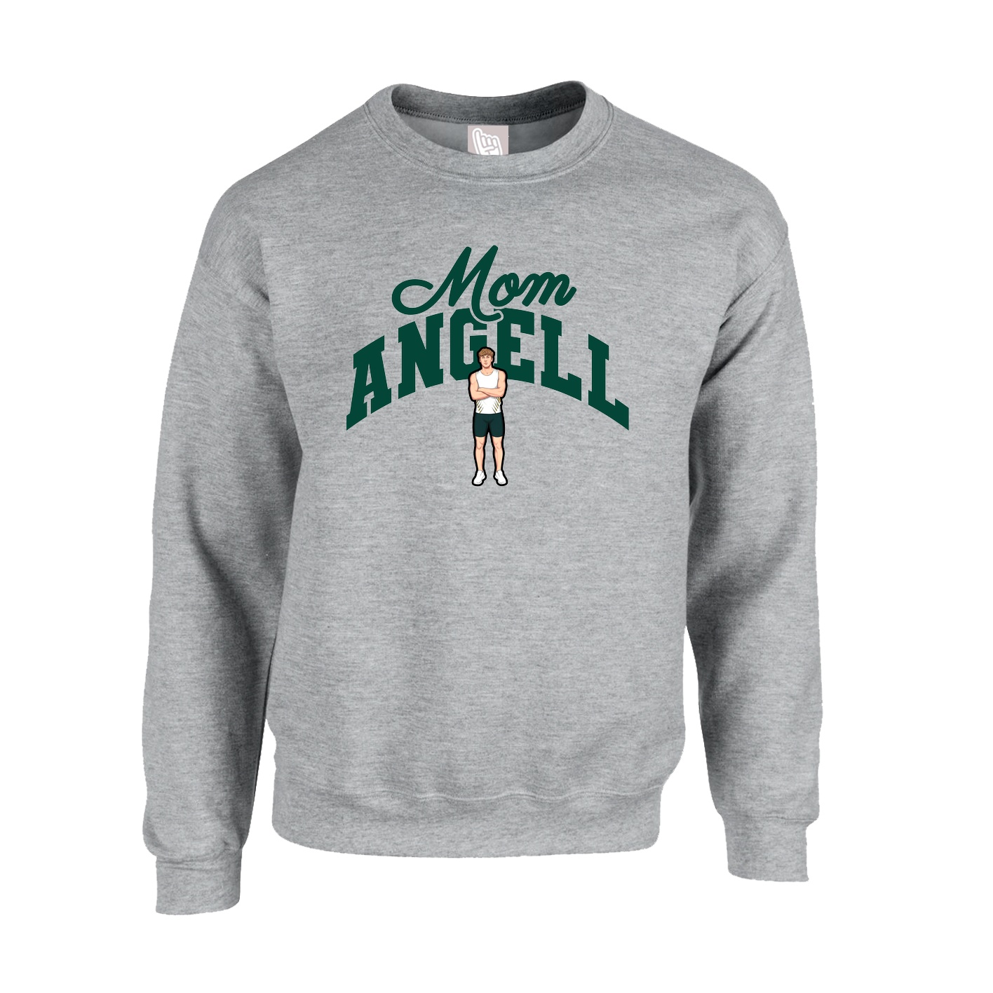 Fleece Crew — Mothers Day Arch in Grey