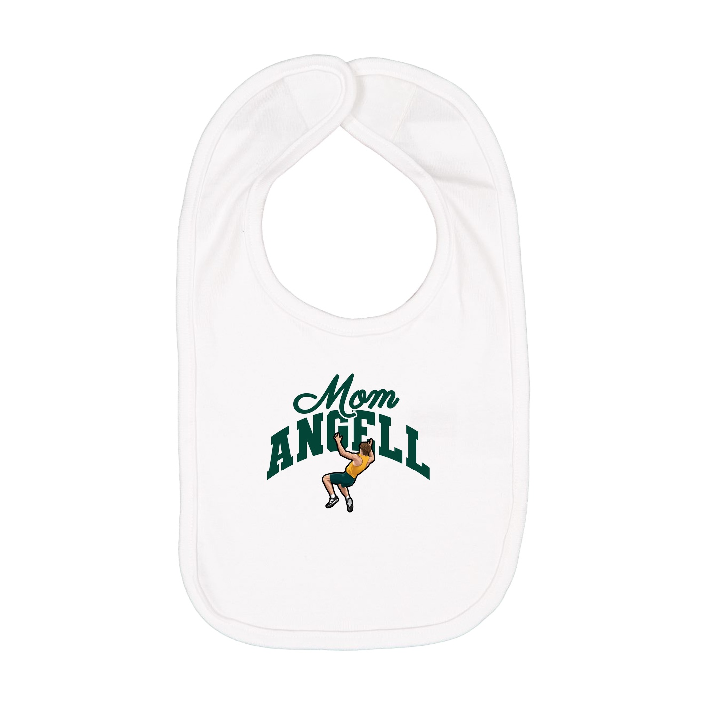 Infant Bib — Mothers Day Arch in White