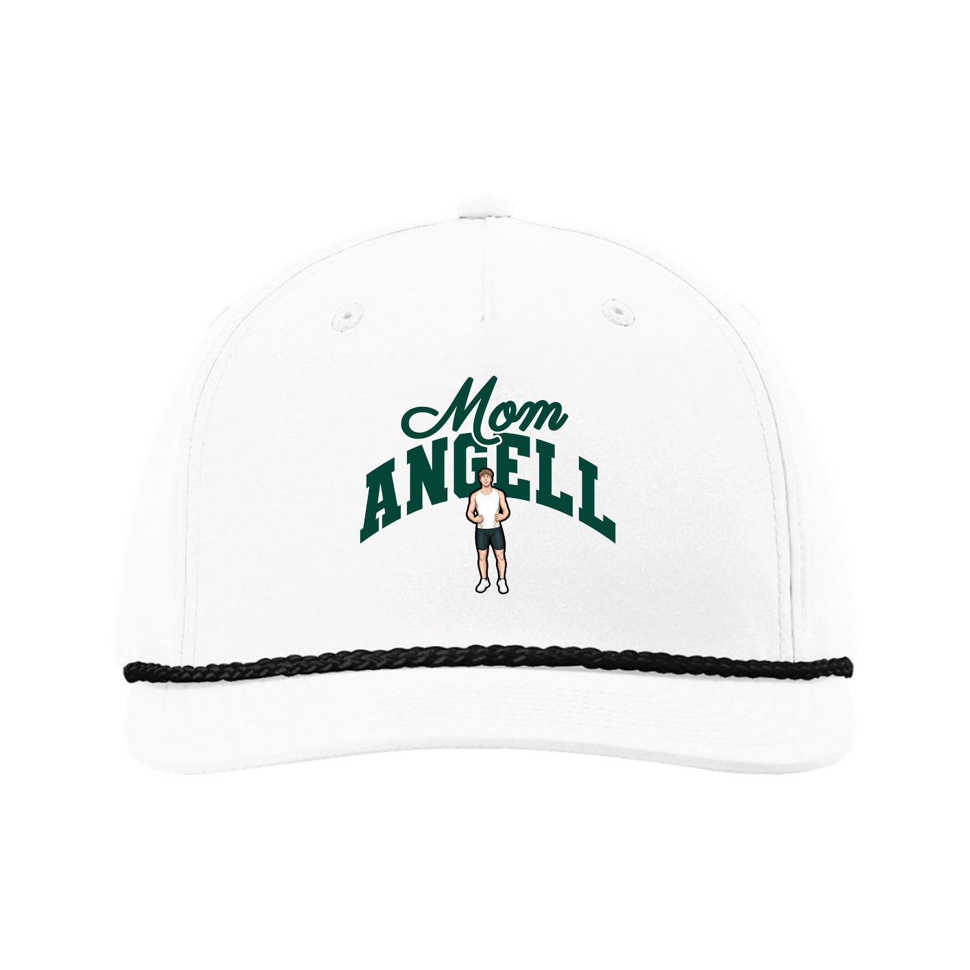 Five-Panel Classic Rope Cap — Mothers Day Arch in White
