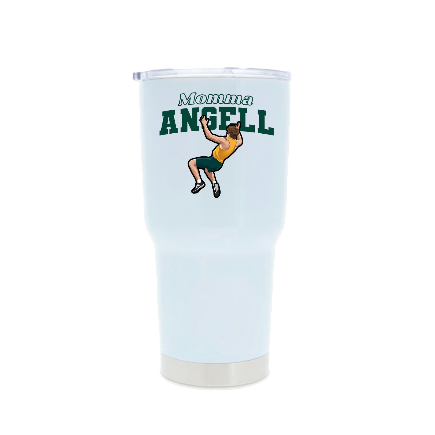 30oz Stainless Steel Tumbler — Mothers Day Block in White