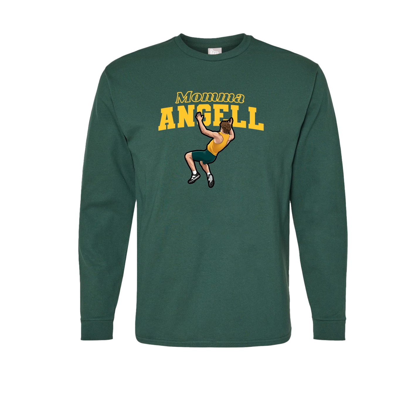 Long Sleeve Tee — Mothers Day Block in Green