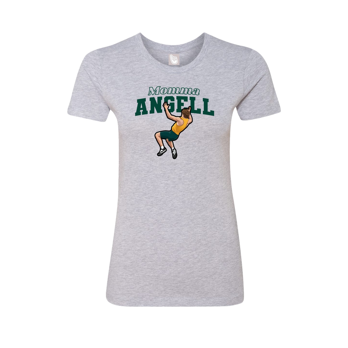 Womens Tee — Mothers Day Block in Grey