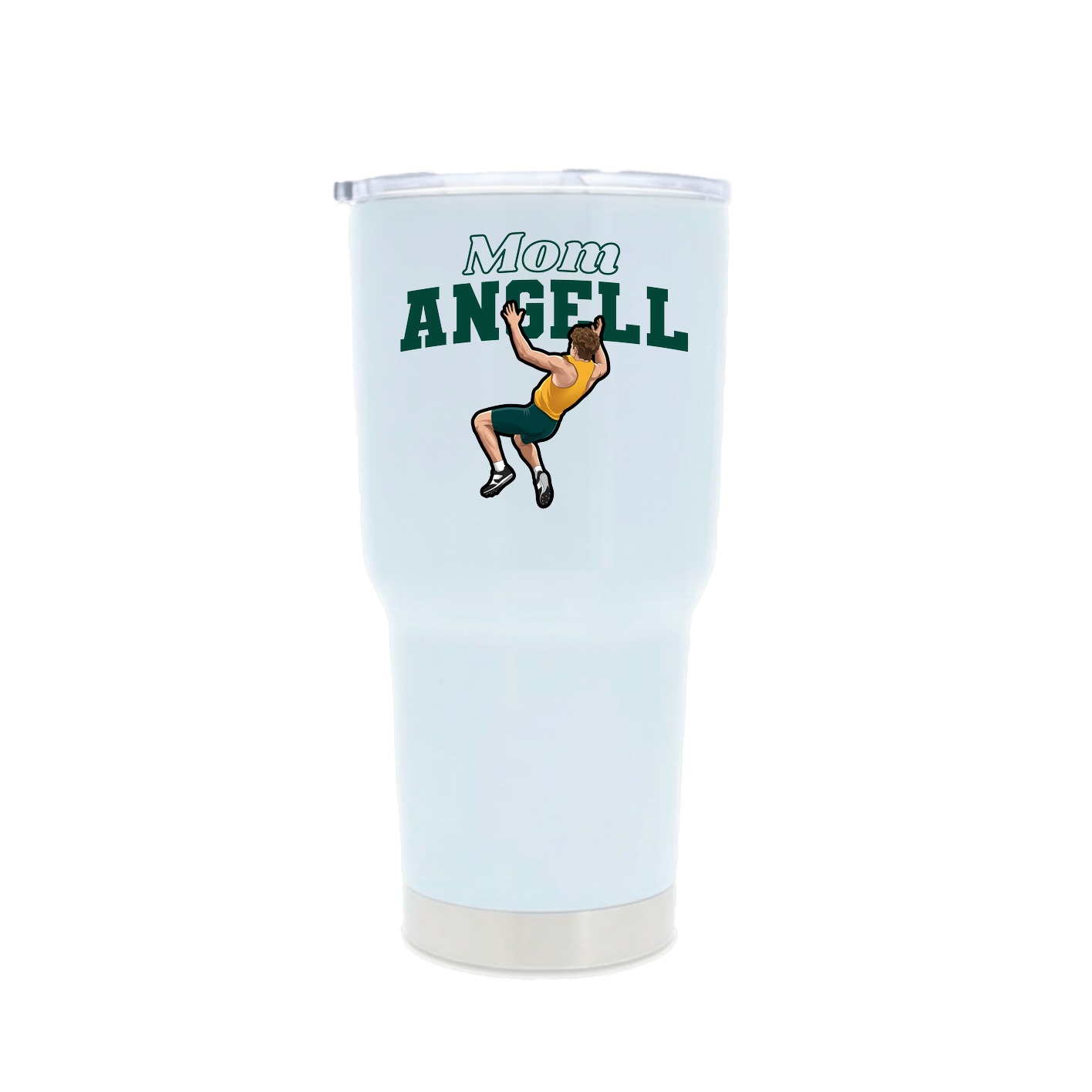 30oz Stainless Steel Tumbler — Mothers Day Block in White