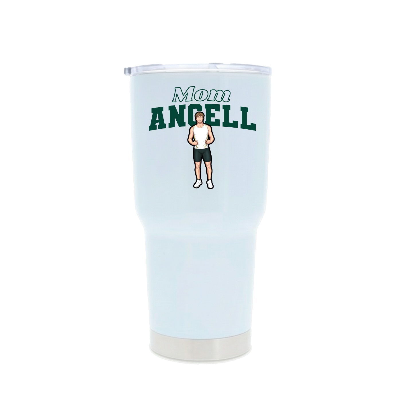 30oz Stainless Steel Tumbler — Mothers Day Block in White