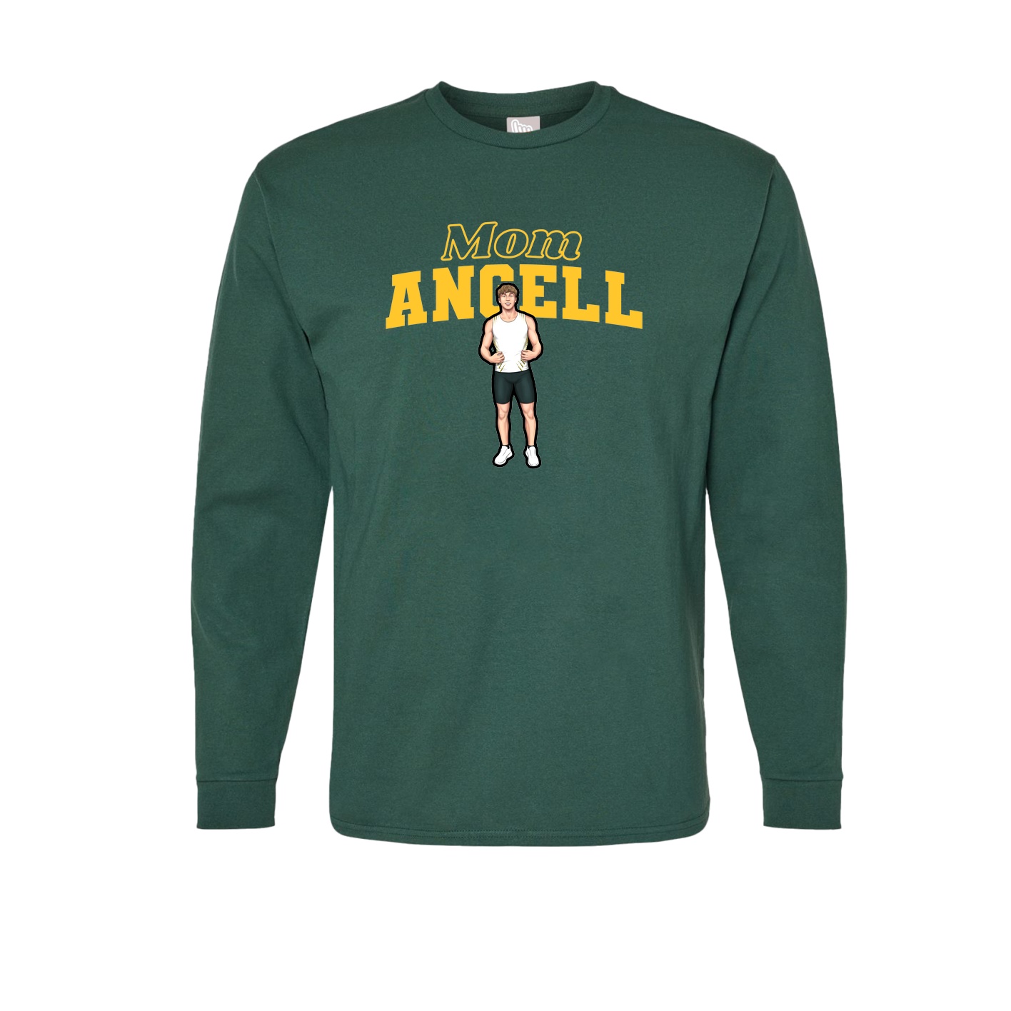 Long Sleeve Tee — Mothers Day Block in Green