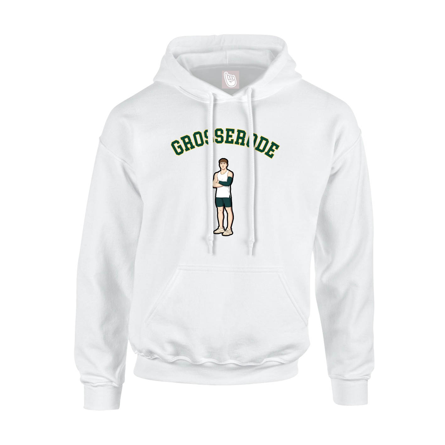Youth Hoodie — Shirsey Arch in White