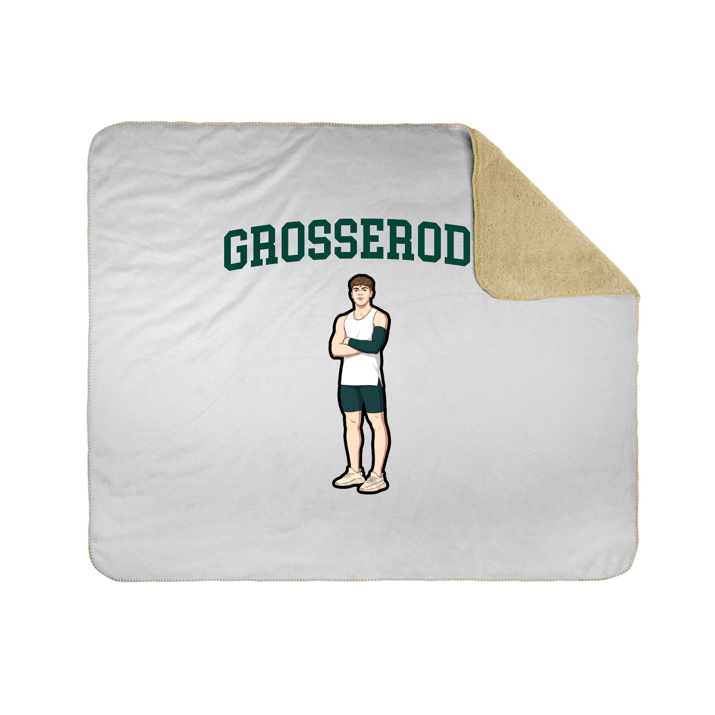 50x60 Sherpa Lined Throw Blanket