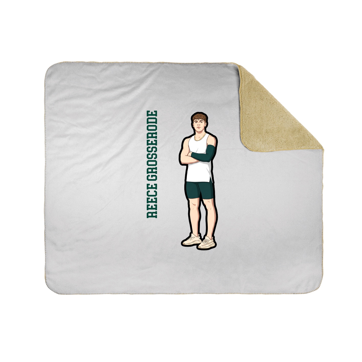 50x60 Sherpa Lined Throw Blanket