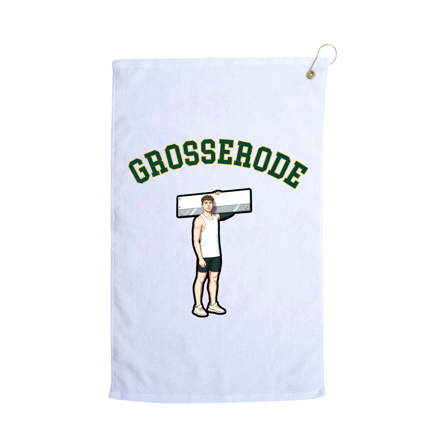 Golf Towel — Shirsey Arch in White