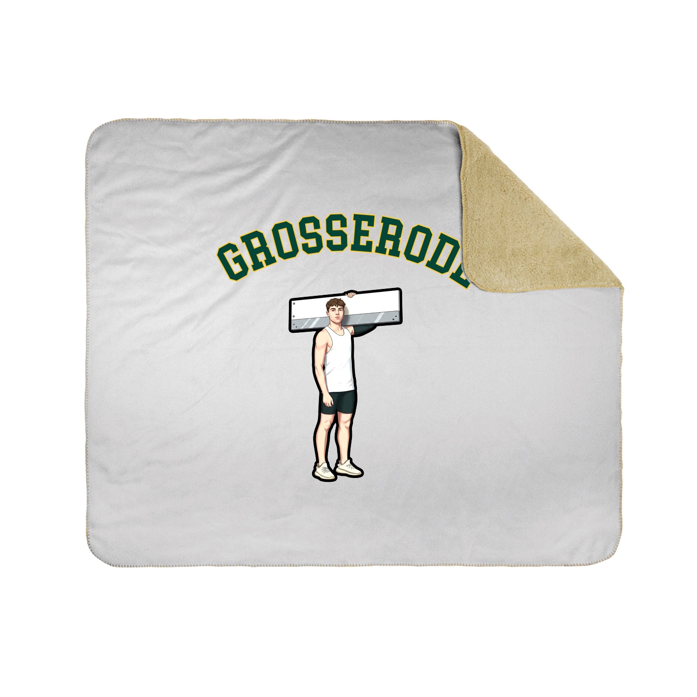 50x60 Sherpa Lined Throw Blanket