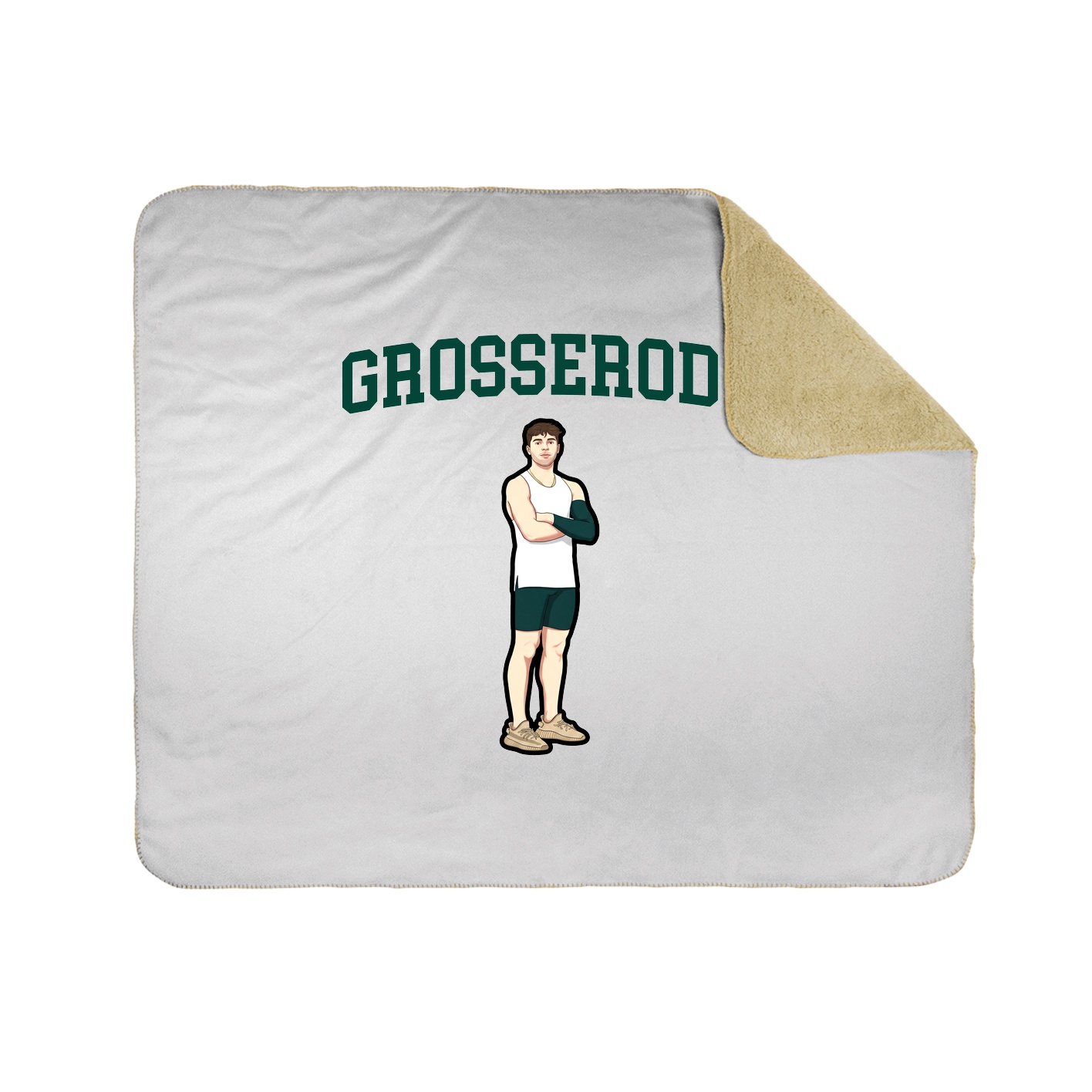 50x60 Sherpa Lined Throw Blanket