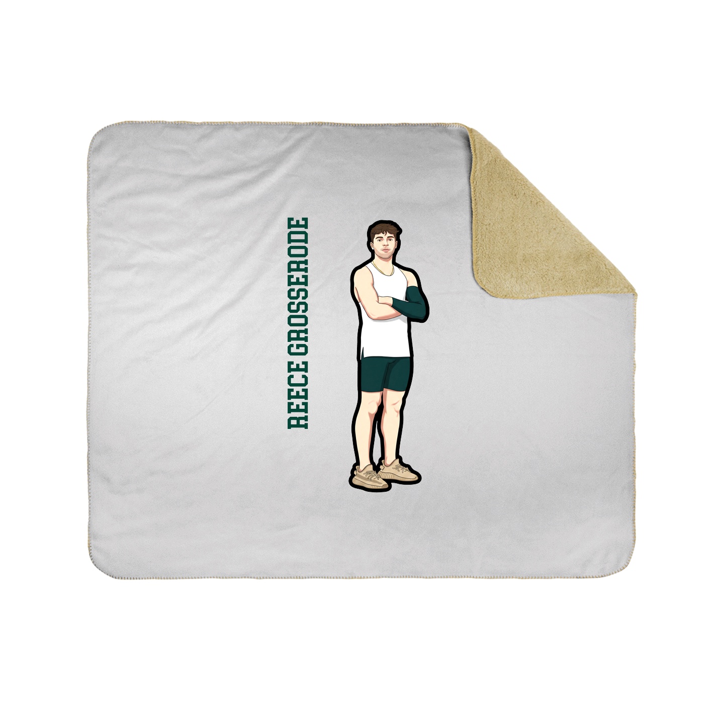 50x60 Sherpa Lined Throw Blanket