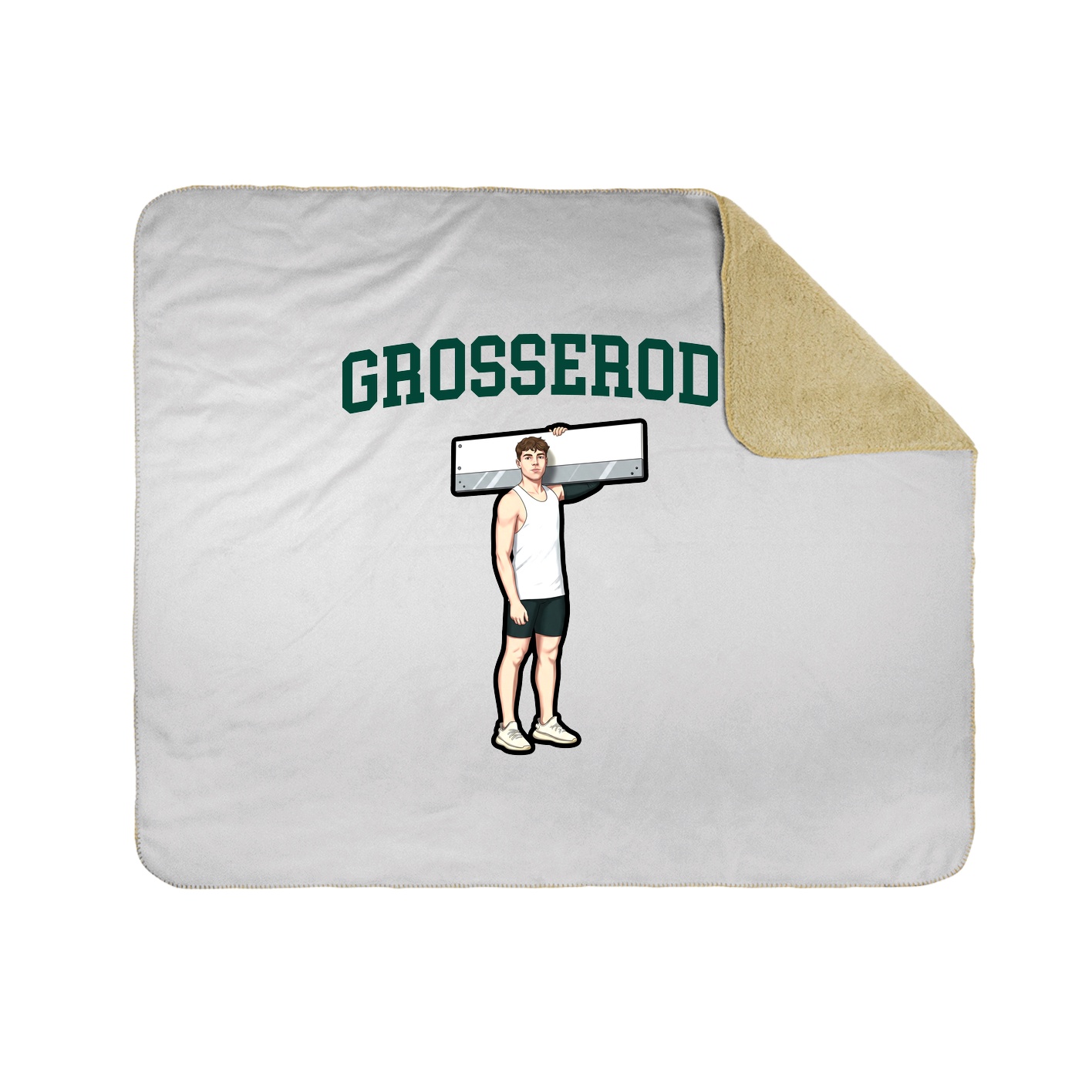 50x60 Sherpa Lined Throw Blanket