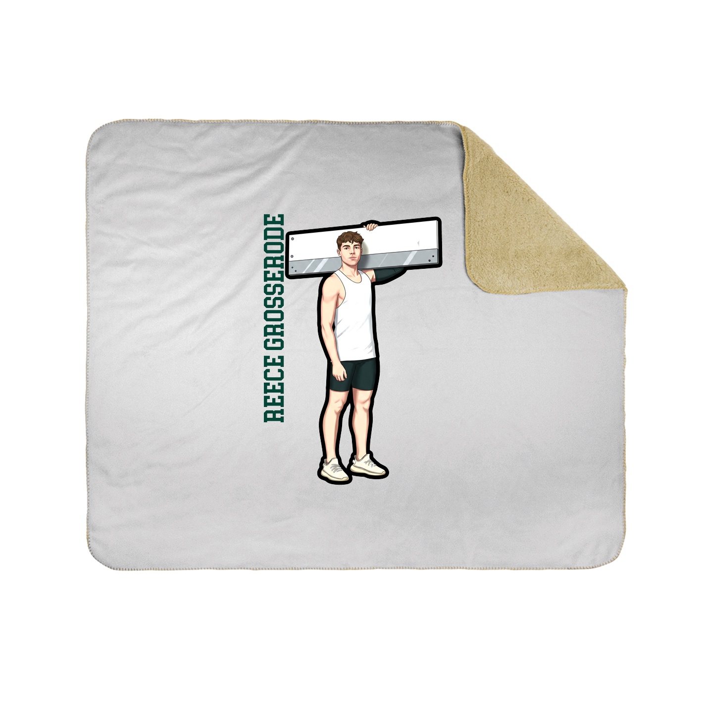 50x60 Sherpa Lined Throw Blanket