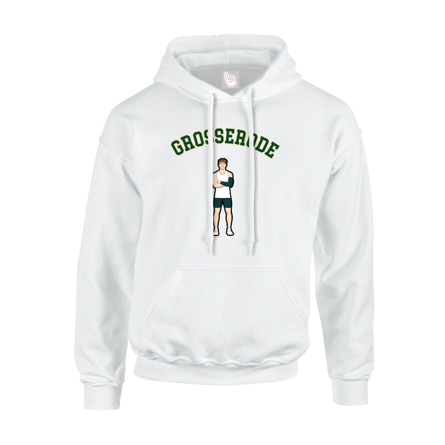 Hoodie — Shirsey Arch in White