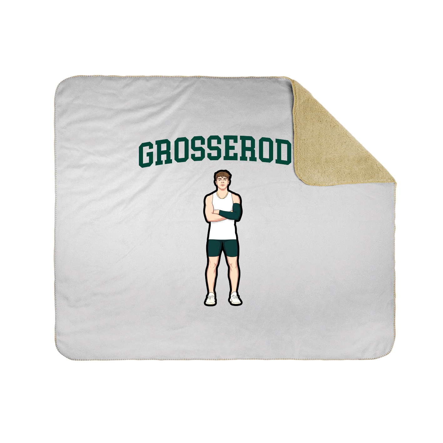 50x60 Sherpa Lined Throw Blanket