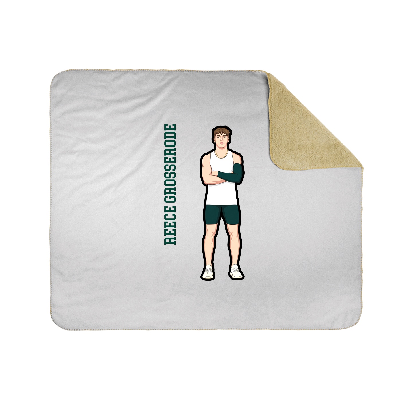 50x60 Sherpa Lined Throw Blanket