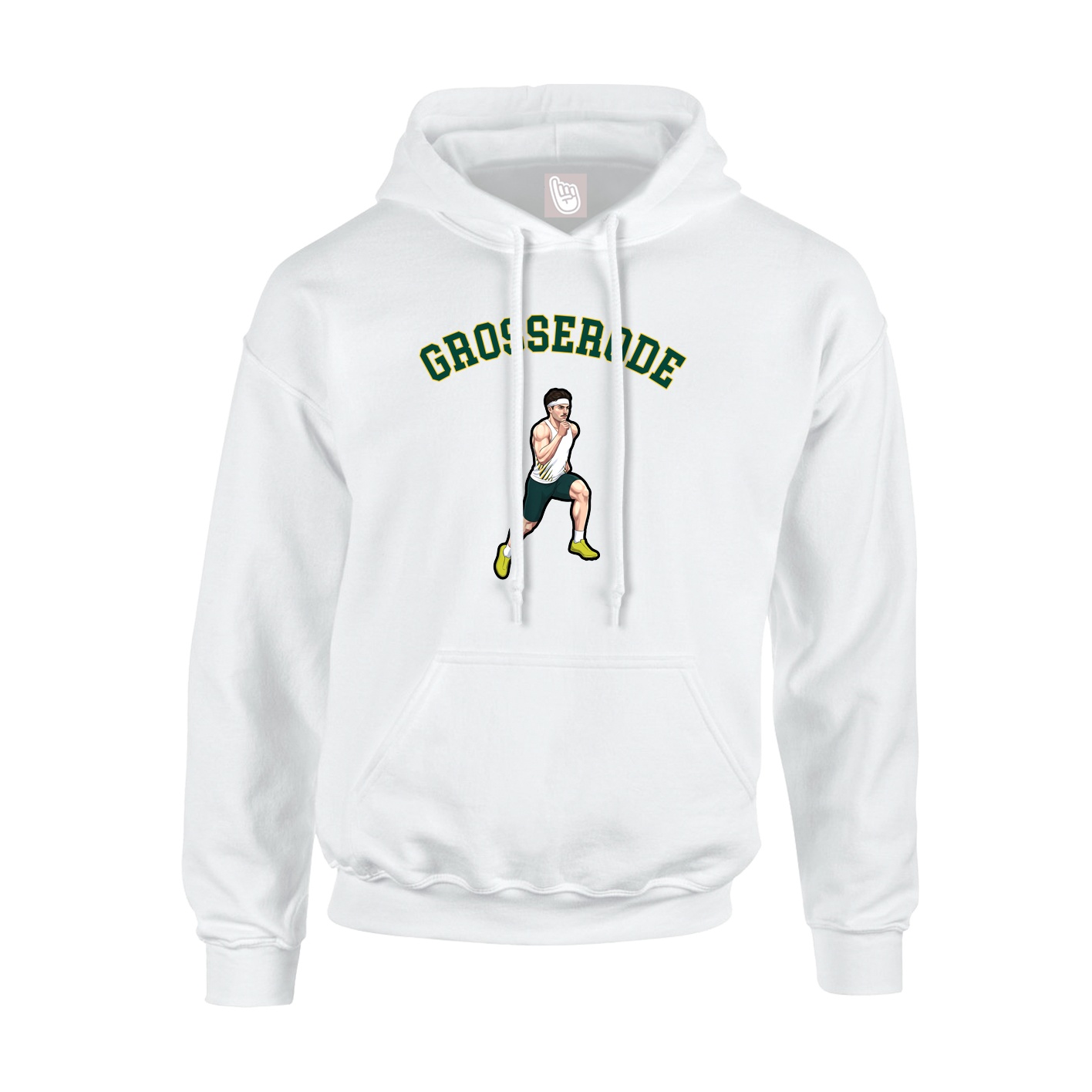 Youth Hoodie — Shirsey Arch in White