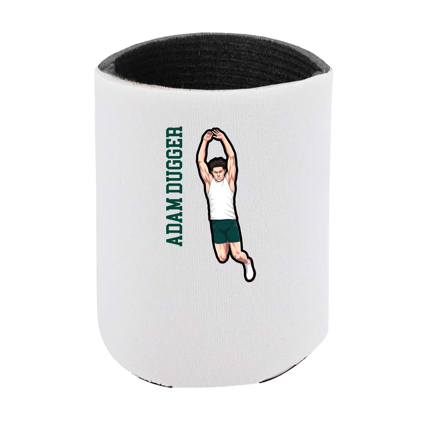 Can Holder — Name Vertical in White