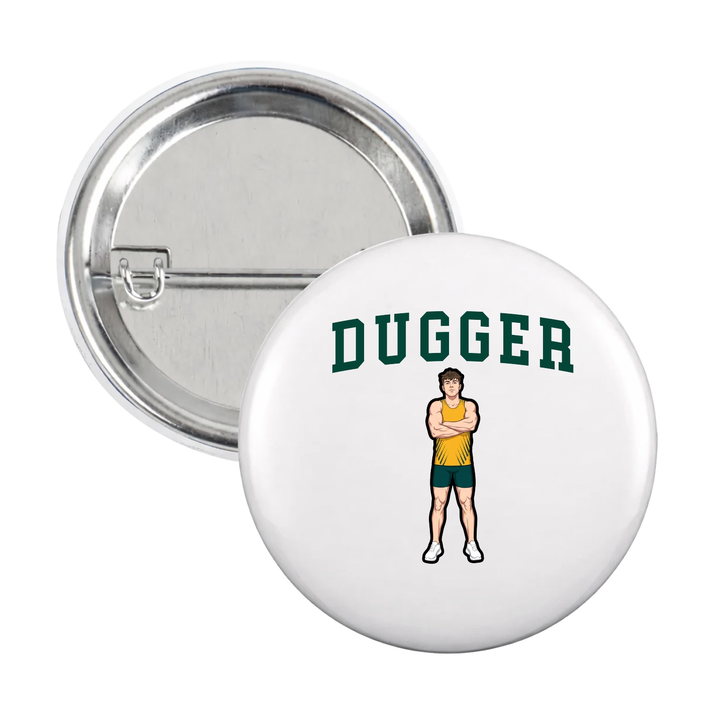 Game Day Button — Shirsey in White