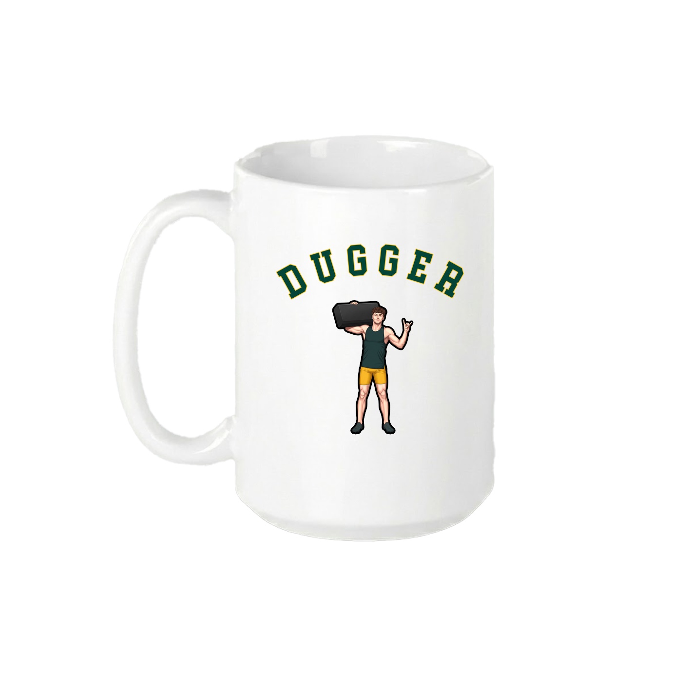 15oz Coffee Mug — Shirsey Arch in White