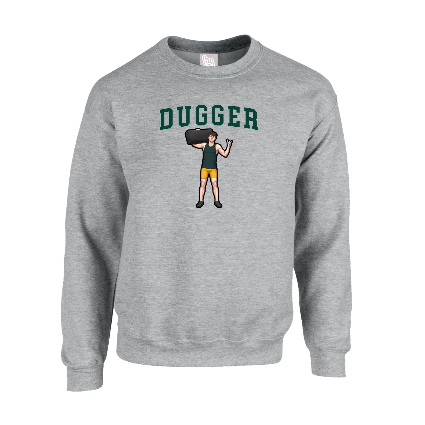 Fleece Crew — Shirsey in Grey