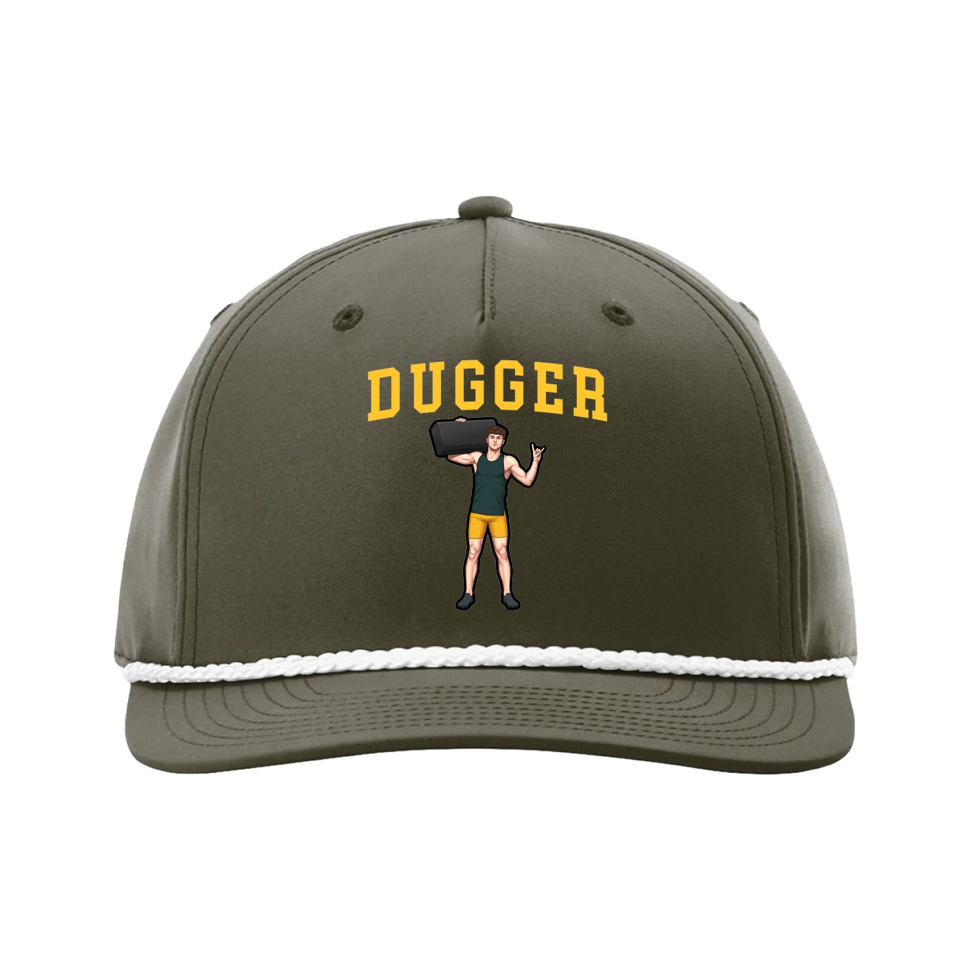 Five-Panel Classic Rope Cap — Shirsey in Green