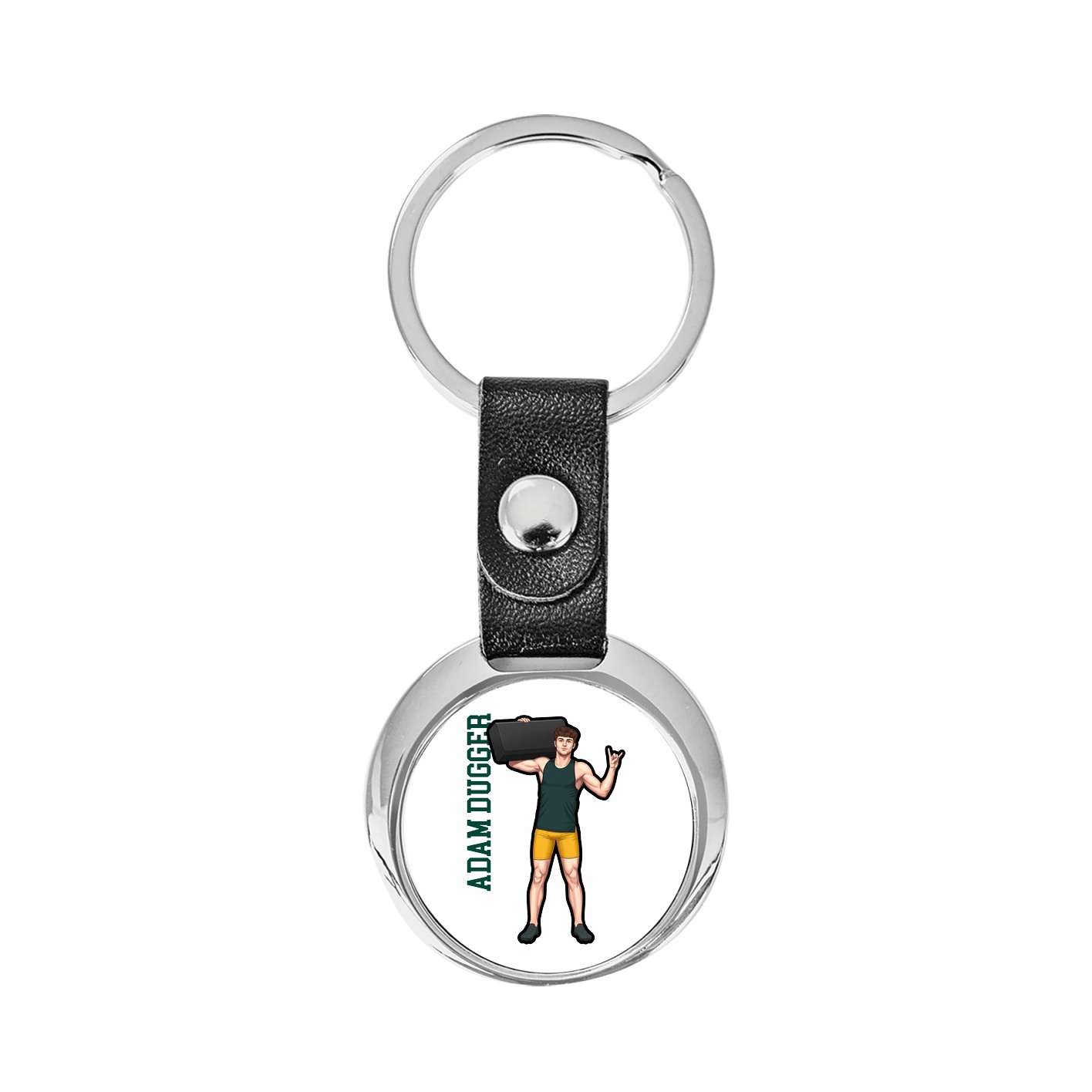 Key Chain — Name Vertical in Classic