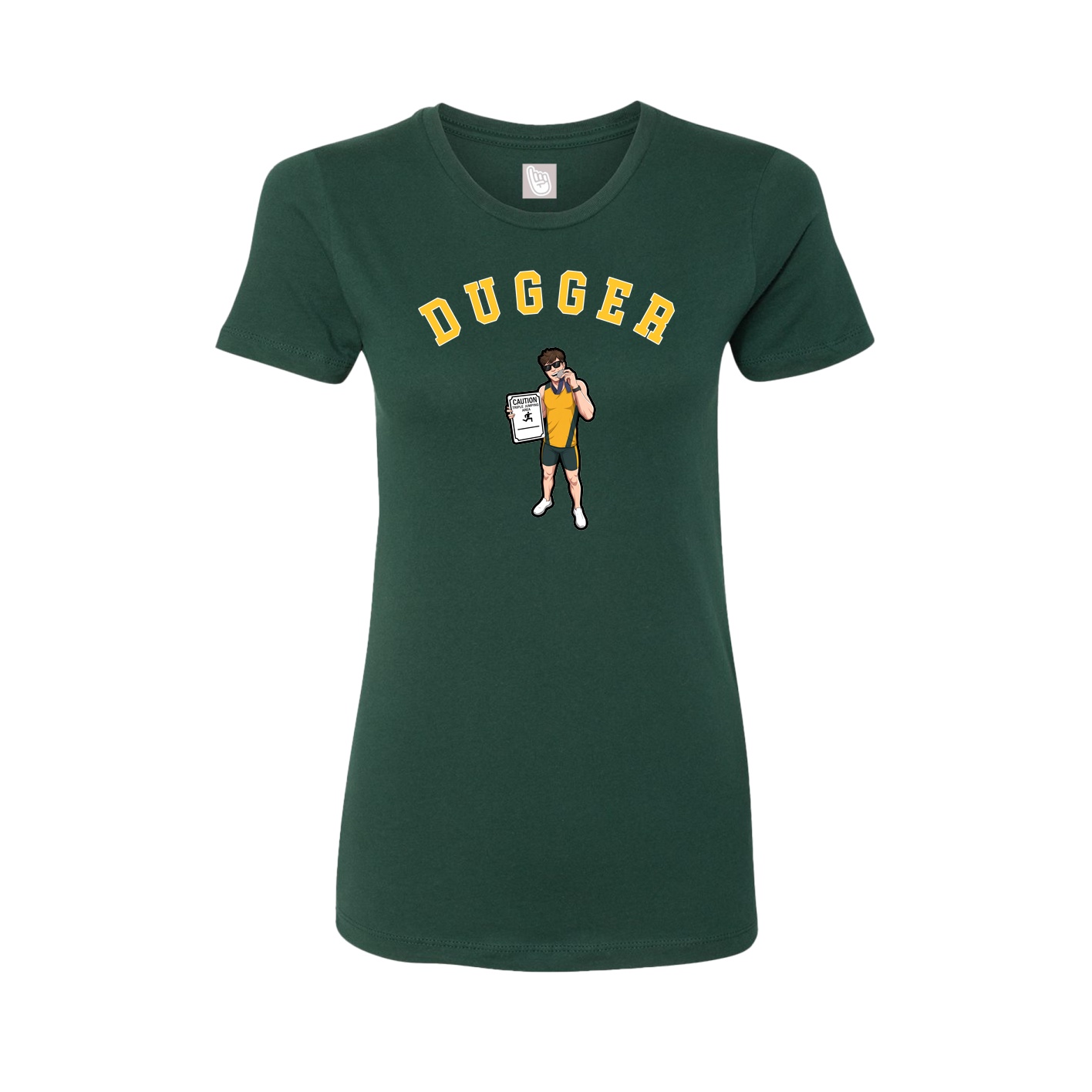 Fitted Women's Tee — Shirsey Arch in Green