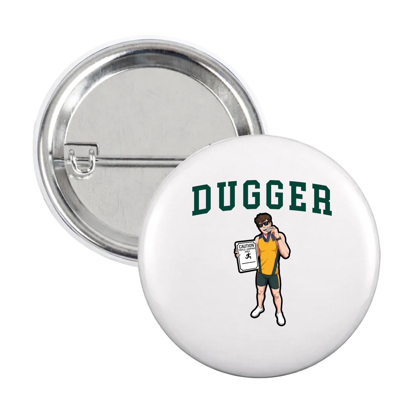 Game Day Button — Shirsey in White