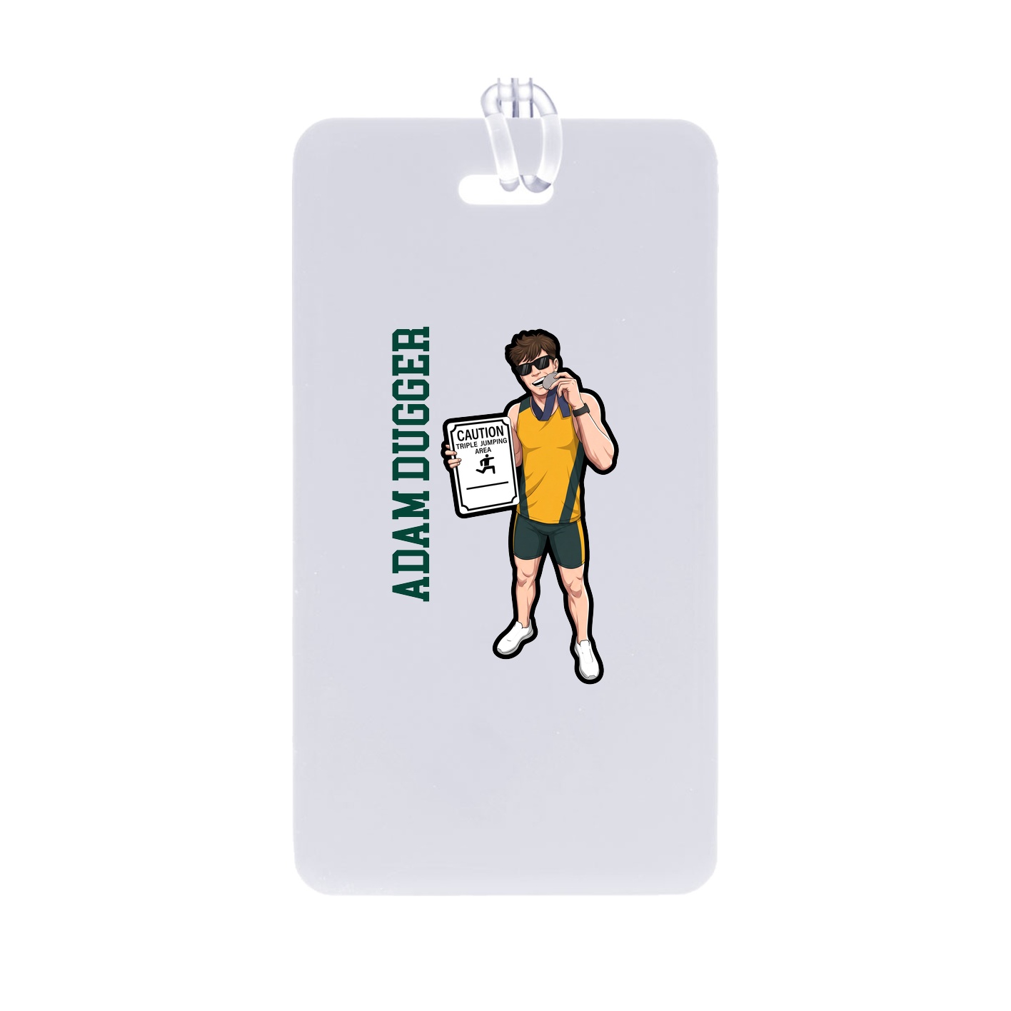 Bag Tag — Name Vertical in Classic