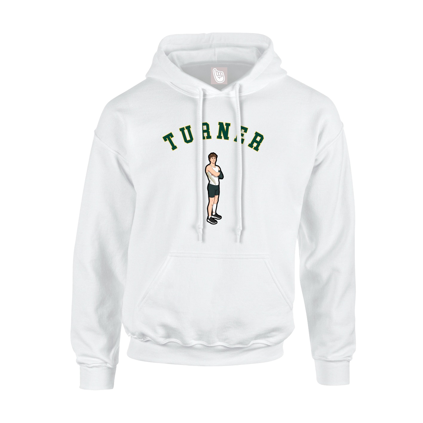 Youth Hoodie — Shirsey Arch in White