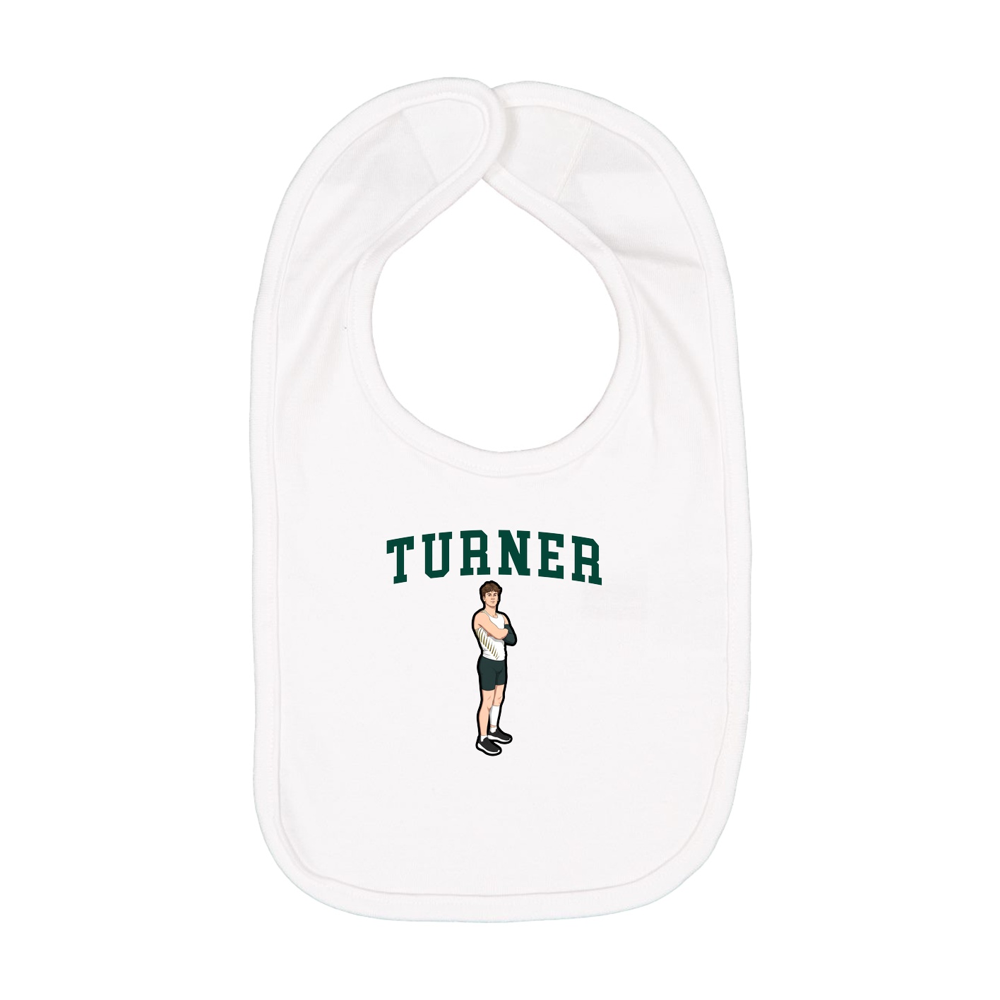 Infant Bib — Shirsey in White
